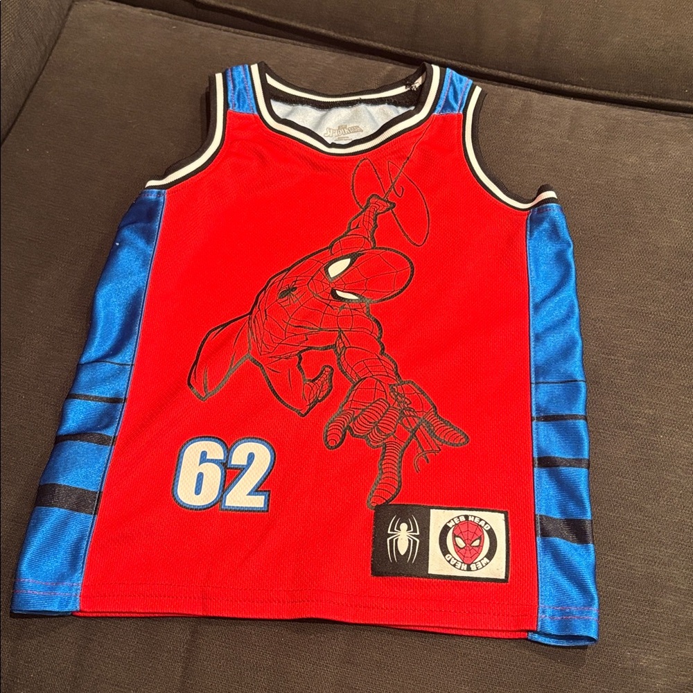 Red and Blue Spider-Man Tank Top
Size 6